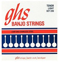 Stainless Steel Light Tenor Banjo String Set .0105 .028