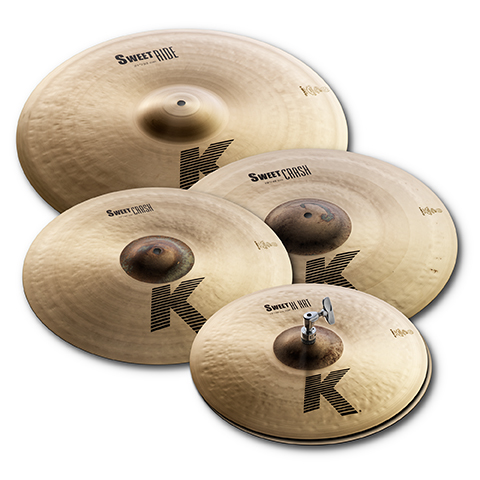 K Sweet Cymbal Pack (15” Hats, 17” & 19” Crashes, 21” Ride)