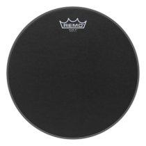 12″ Emperor X Black Suede Snare Drumhead - Bottom Black Dot