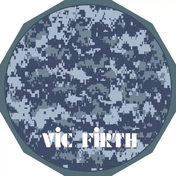 6-inch Practice Pad With Silicone Surface And 8mm Mounting Insert, Digital Camo