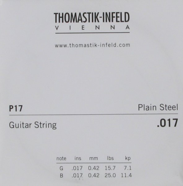 Plain Steel Guitar 2nd string (b) .017, Single