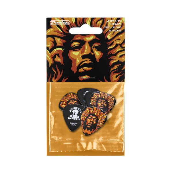 Jimi Hendrix ’69 Psych Series Voodoo Fire Guitar Pick (6 Pack)