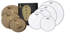 Quiet Pack 3-pc Cymbal Box Set (Hi Hats, Crash, Ride) With Silentstroke Drum Heads