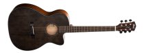 Core Series Spruce Acoustic Guitar With Case, Open Pore Trans Black