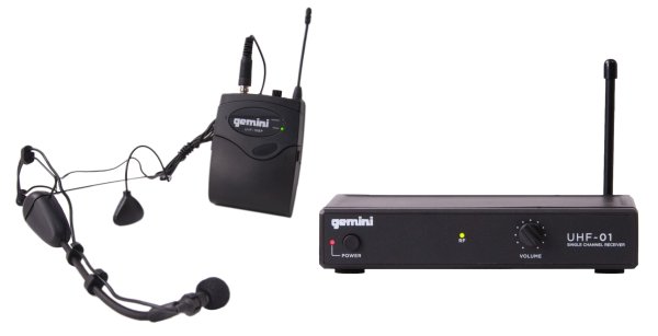 Single-channel UHF Wireless Microphone System With Headset And Lavalier Microphones, F1: 517.6