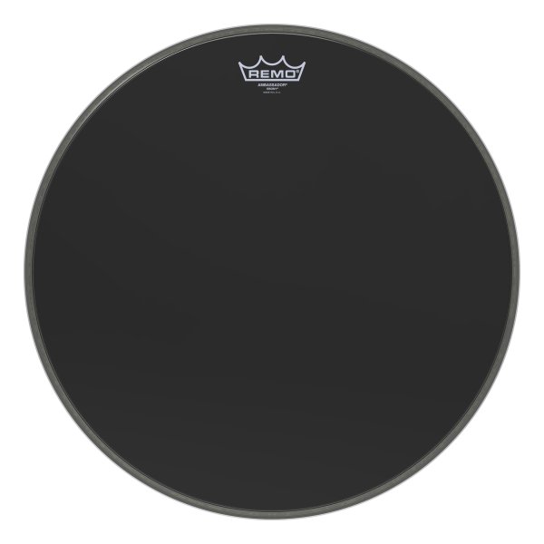 18" Ambassador Ebony Bass Drumhead