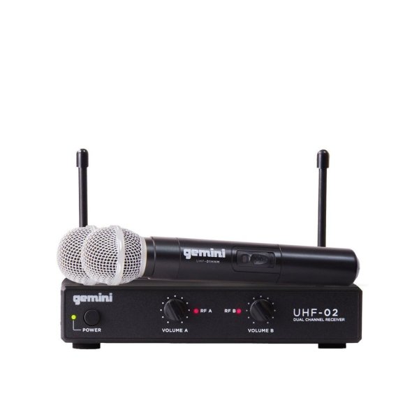 Dual Channel Wireless handheld Microphone System, S12 517.6+521.5