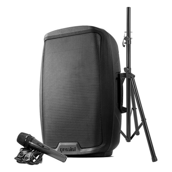 2000 Watt 15” Active Bluetooth Loudspeaker With Stand