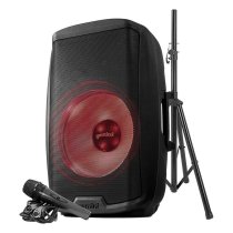 2000 Watt 15” Active Multi-led Bluetooth Loudspeaker With Stand