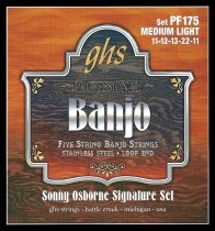 Osbourne Stainless Steel Loop End 5-String Banjo Strings - Medium-Light (.011 .022)