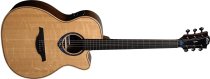 Tramontane Hyvibe 30 Auditorium Cutaway Smart Acoustic / Electric Guitar With Case, Natural