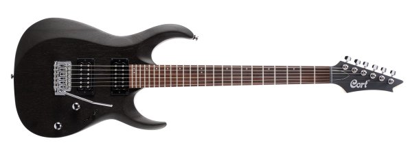 X Series Meranti Body Electric Guitar, Open Pore Black