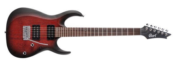 X Series Meranti Body Electric Guitar, Open Pore Black Cherry