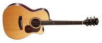 Gold Series Grand Auditorium Acoustic / Electric Guitar With Case, Natural