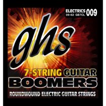 Boomers 7-String Electric Guitar Strings, Custom Light (9-62)