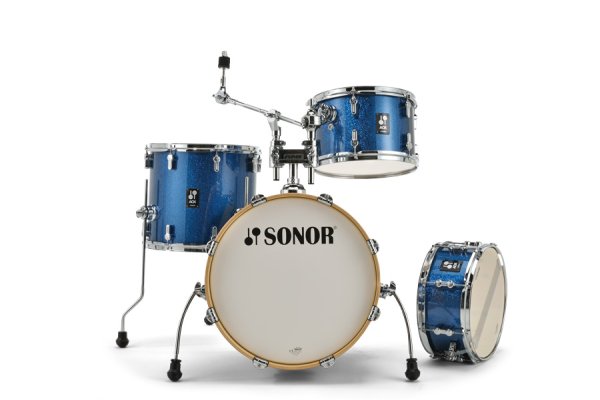 AQX Jazz 4-piece Drum Shell Set, Blue Ocean Sparkle