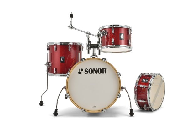 AQX Jazz 4-piece Drum Shell Set, Red Moon Sparkle