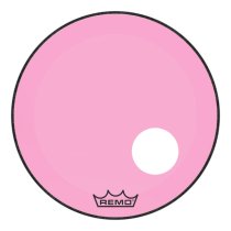 20″ Powerstroke P3 Colortone Pink Bass Drum Head With 5″ Offset Hole