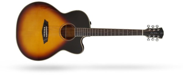 Larry Carlton A3-G Grand Auditorium Acoustic / Electric Guitar, Vintage Sunburst