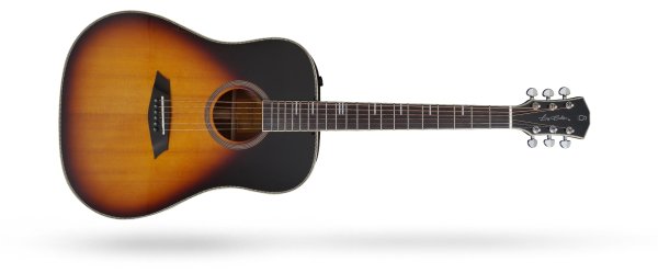 Larry Carlton A4-D Dreadnought Acoustic / Electric Guitar, Vintage Sunburst