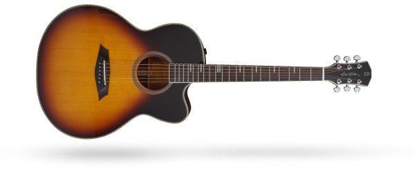 Larry Carlton A4-G Grand Auditorium Acoustic / Electric Guitar, Vintage Sunburst