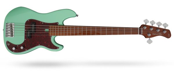 Marcus Miller P5 Alder 5-String Electric Bass, Mild Green