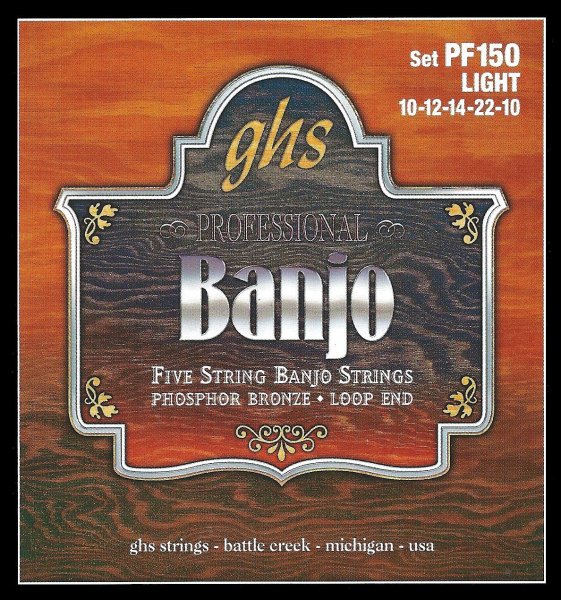 Phosphor Bronze Banjo Strings Light 5-String Set (10 - 22)