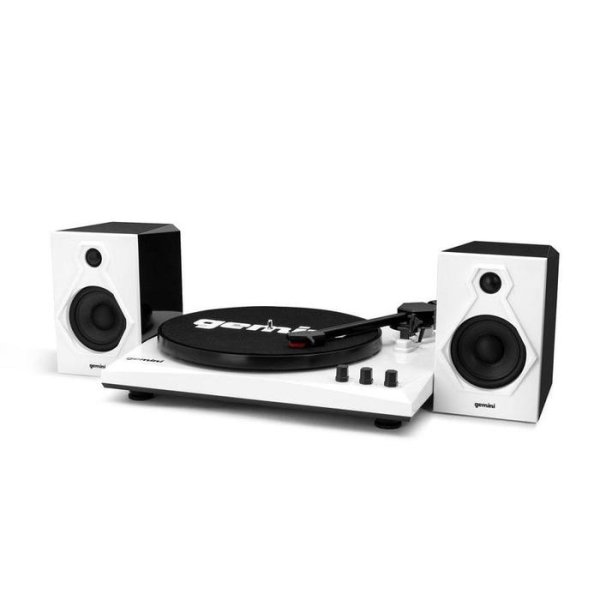 Stereo Turntable System, Black / White