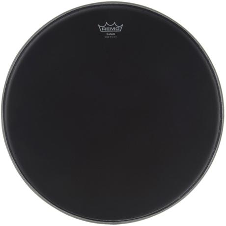 11" Banjo Head Medium Crown, Black Suede