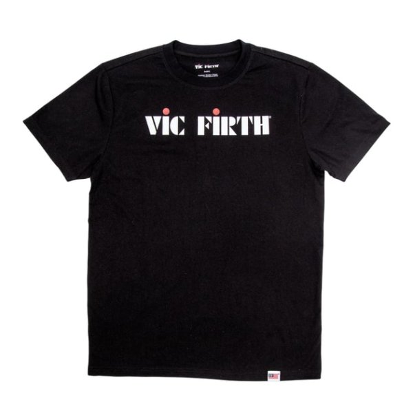 Vic Firth Black Logo Tee, 2XL