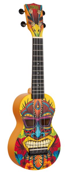 Art Series Soprano Ukulele With Bag, Tiki