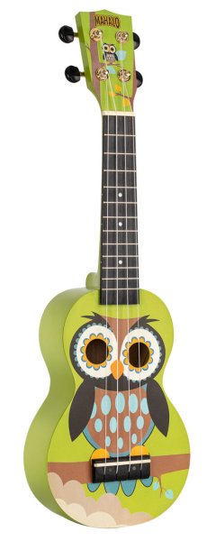 Art Series Soprano Ukulele With Bag, Owl