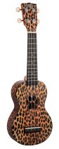 Art II Series Soprano Ukulele With Bag, Cheetah