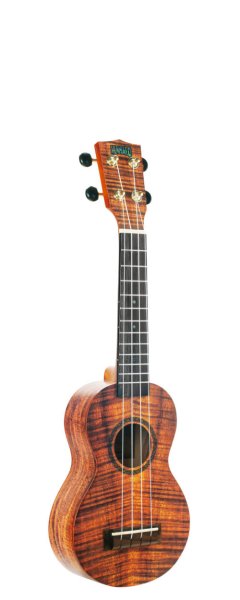 Artist Elite Series Photo Flame Koa Soprano Ukulele With Bag, Matt Finish