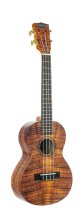 Artist Elite Series Photo Flame Koa Tenor Ukulele With Bag, Matt Finish