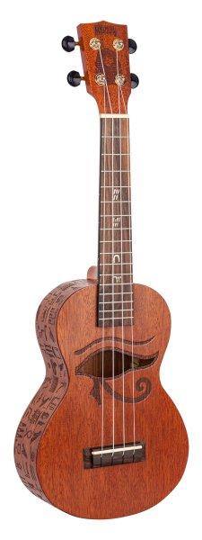 Artist Elite Series Laser Engraved Concert Ukulele With Bag, Pharaoh