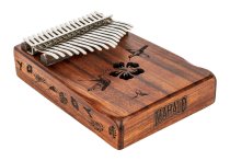 17-Key Kalimba With Bag & Tuning Hammer, Hibiscus