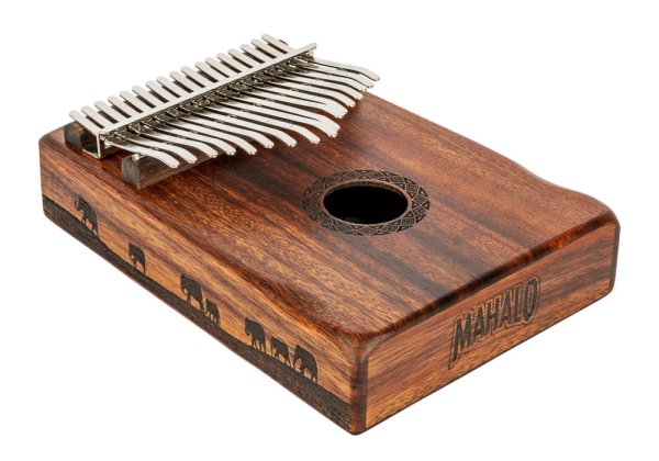 17-Key Kalimba With Bag & Tuning Hammer, Traditional