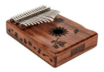 17-Key Kalimba With Bag & Tuning Hammer, Tropical