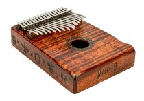 17-Key Kalimba With Bag & Tuning Hammer, Photo Flame Koa