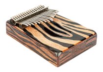 17-Key Kalimba With Bag & Tuning Hammer, Zebra