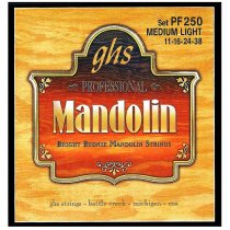 Bright Bronze Mandolin Strings, Medium Light (.011-.038)