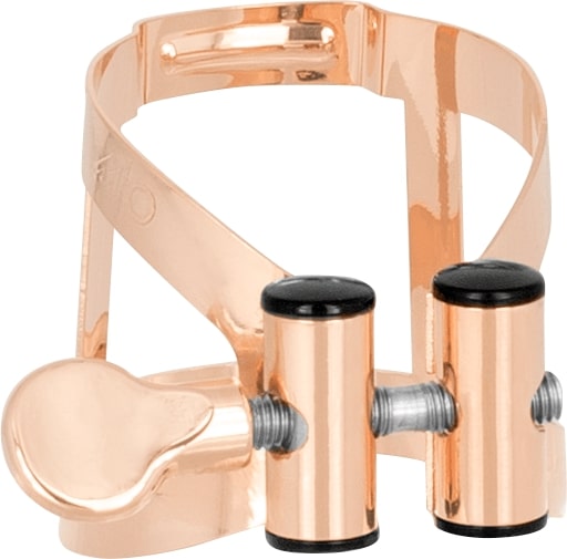 Bass Clarinet Ligature And Plastic Cap, Pink Gold