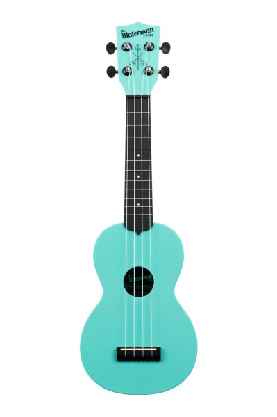 Soprano Waterman Ukulele, Aqua Mist Glow-in-the-Dark