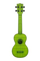 Soprano Waterman Ukulele, Jade Green Transparent