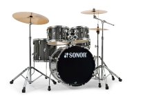 AQX Studio 5-piece Drum Shell Pack, Black Midnight Sparkle