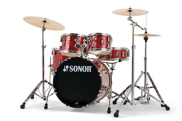 AQX Studio 5-piece Drum Shell Pack, Red Moon Sparkle