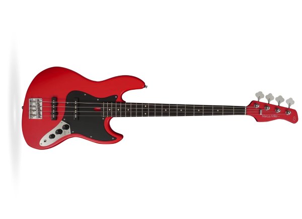 Marcus Miller V3P 4-String Electric Bass, Red Satin