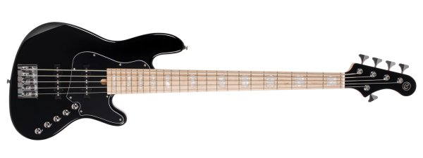 Elrick NJS 4 5-String Electric Bass With Case, Black