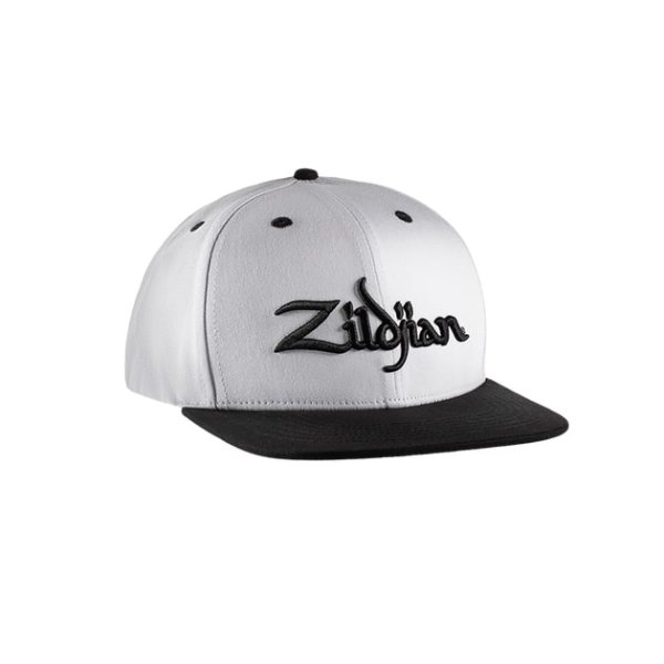 White 6-panel Snapback Hat